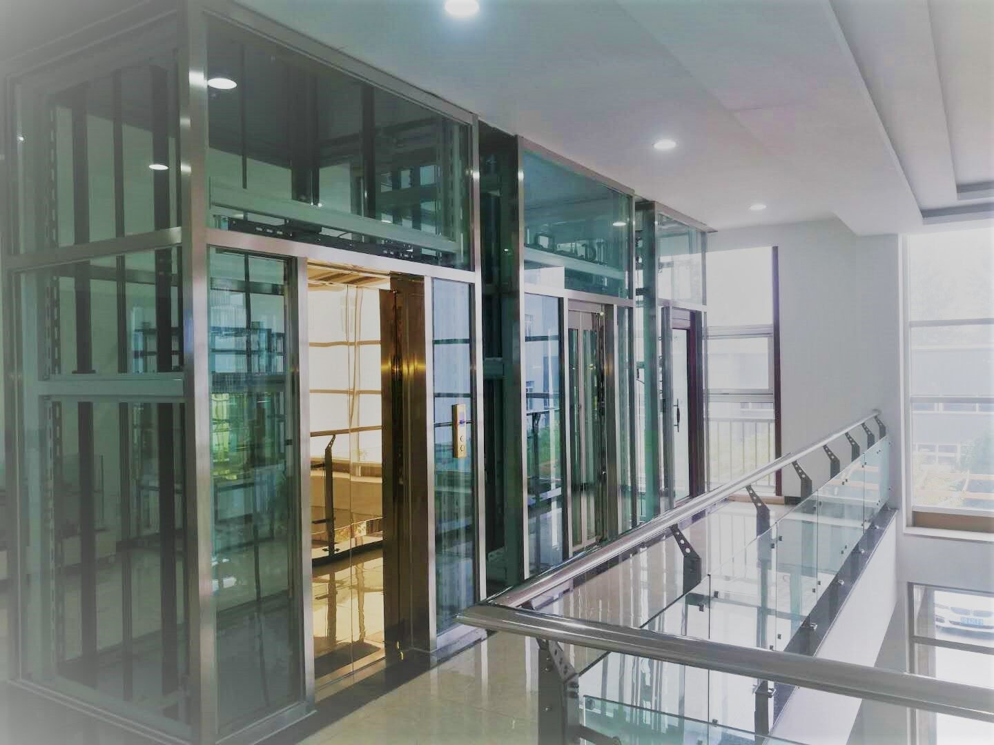 Archived elevator project photograph used as a configuration reference