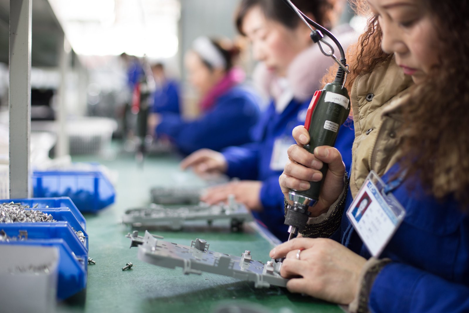 OEM assembly work at the production bench