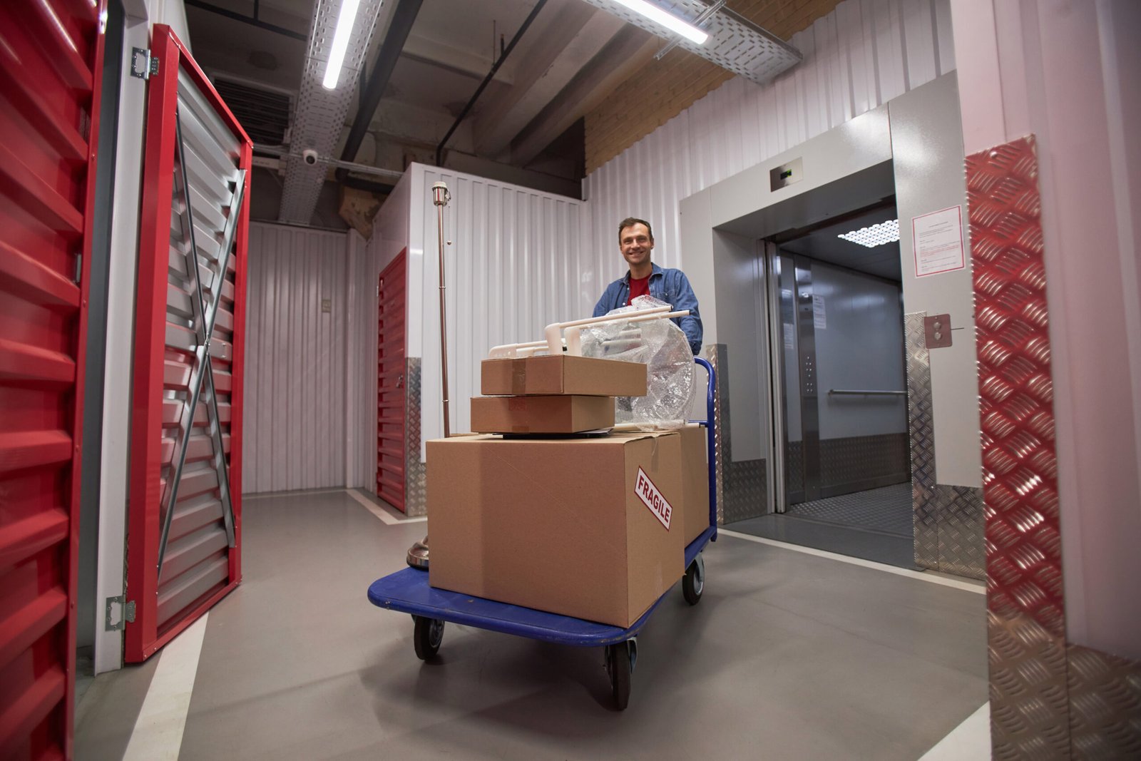 Warehouse goods movement for industrial and logistics elevators
