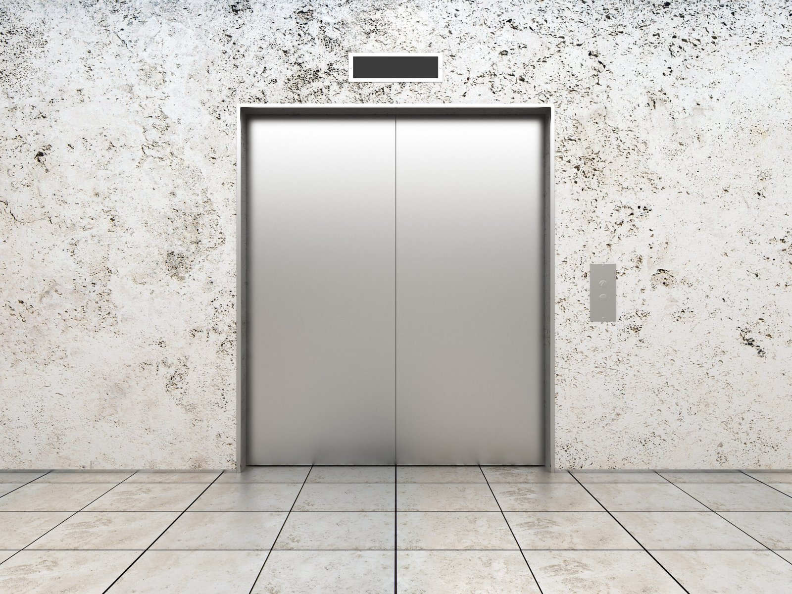 Landing doors of an elevator that will remain in service for many years