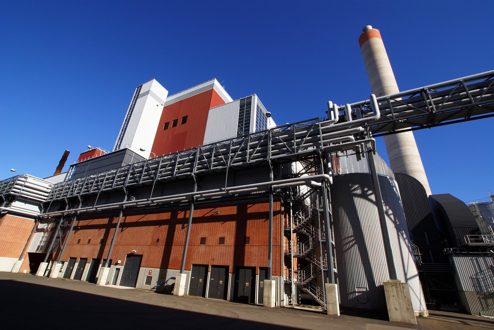 Factory campus under open sky
